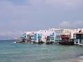 Mykonos Altstadt Mikonos Blick auf Uferhaeuser (Klein Venedi